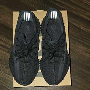 Yeezy Black Knit Low-Top Sneakers